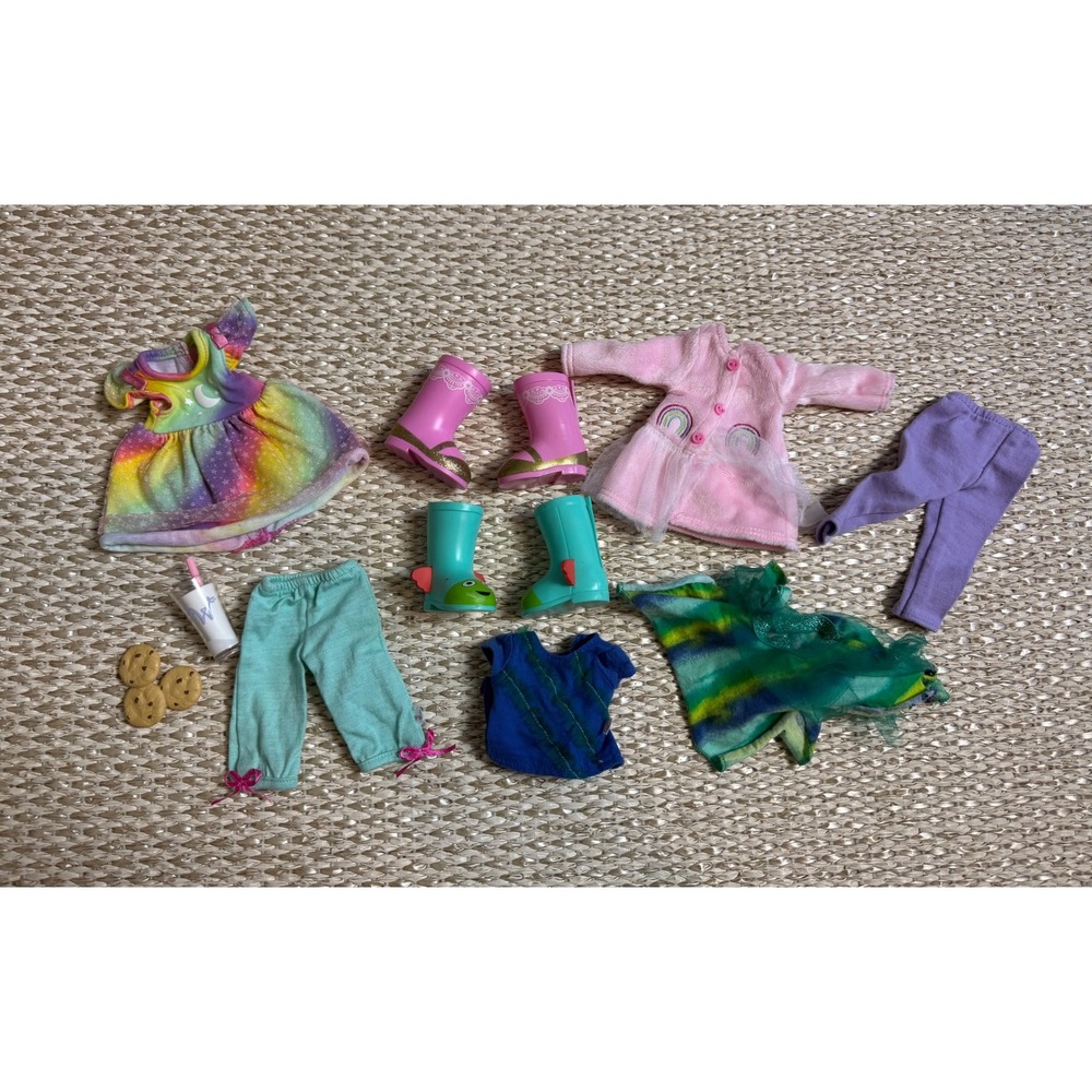 WellieWishers Doll Clothes Accessory Lot Boots American girl wellie Wishers